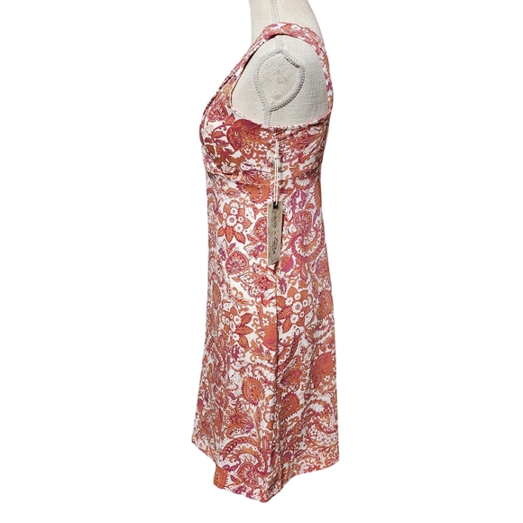 AVENTURA Chipotle Serendipity Dress Womens Small Red Paisley Empire Waist NEW - Picture 5 of 15